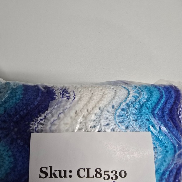 Lilly Pulitzer Navana Sweater Womens Medium‎ 1/2 Sleeve Crochet Wave Stripe - Picture 11 of 11